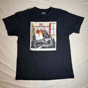 Darth Vader Star Wars T Shirt Christmas Piano Fireplace